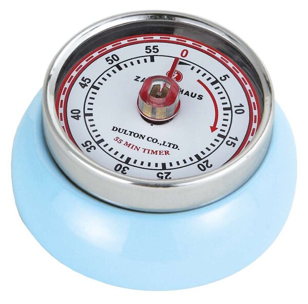 Kuchyňská magnetická minutka Speed Retro světle modrá - Zassenhaus (Speed Retro minutovník magnetický světle modrý - Zassenhaus)