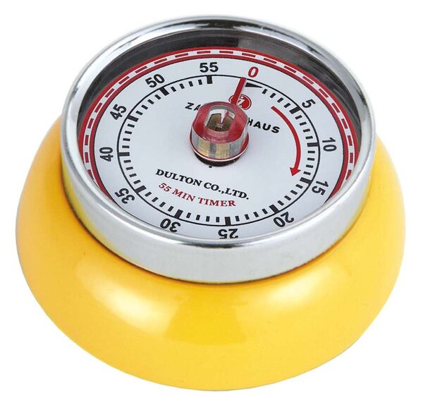 Kuchyňská magnetická minutka Speed Retro žlutá - Zassenhaus