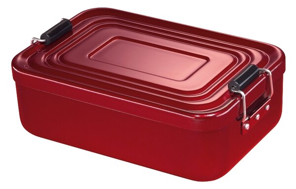 Svačinový box alu červený 5x12x18 cm - Küchenprofi (Box na svačinu hliníkový červený - Küchenprofi)