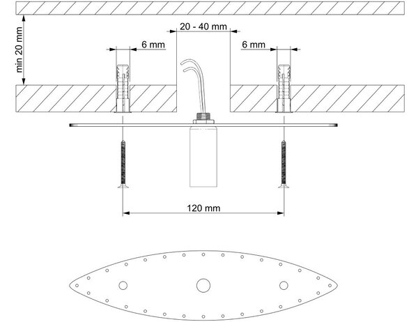 Stropní svítidlo TX190000101, Varianta Stříbrný