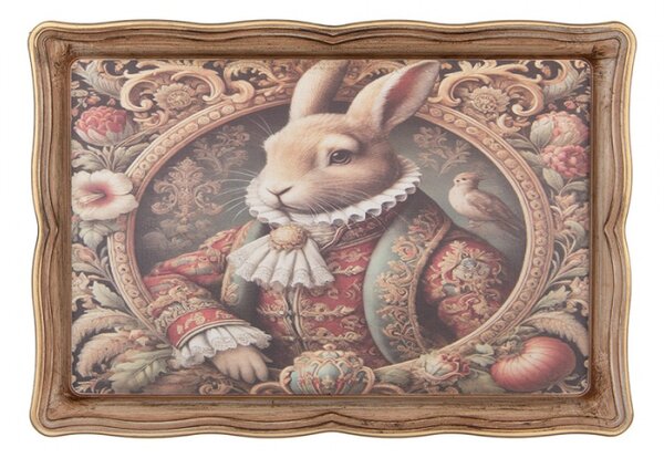 Béžový plastový podnos – 31x22x2 cm_5