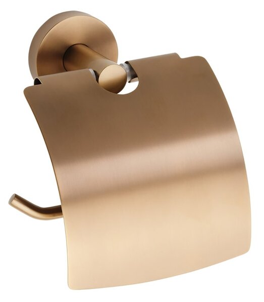 Sapho Sapho, X-ROUND COPPER držák toaletního papíru, s krytem, ​​měď mat, XR732PG