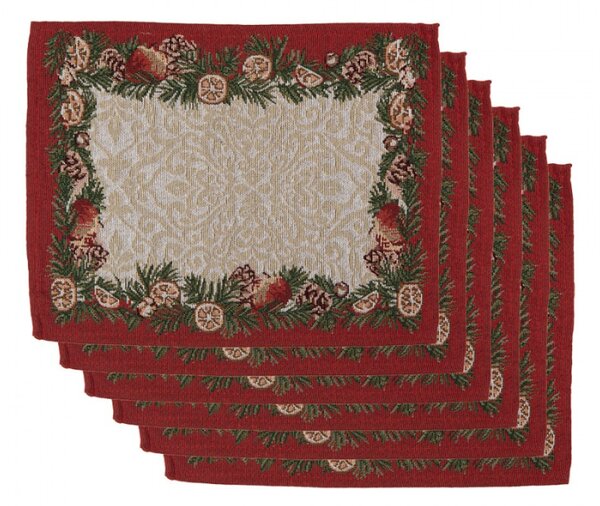 Sada 6 béžových prostírání – 33x45 cm_2