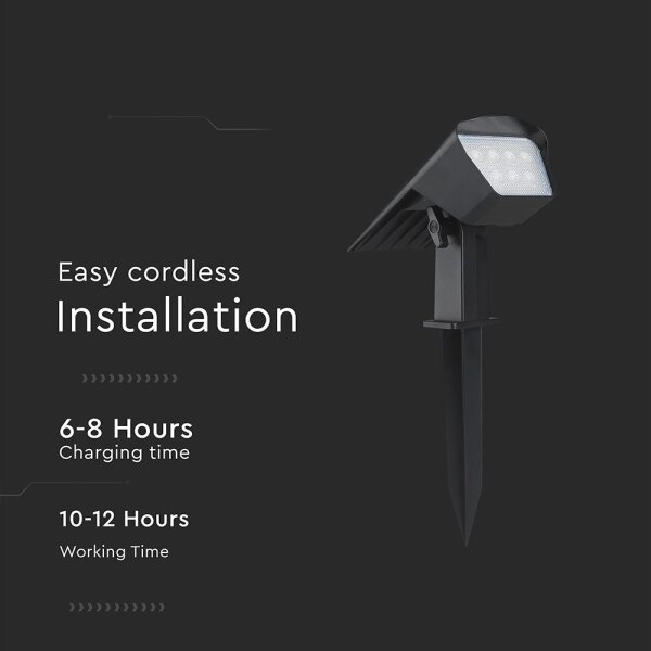LED Solární svítidlo 2v1 LED/1,3W/3,7V 3000/4000/6400K IP65 1200 mAh