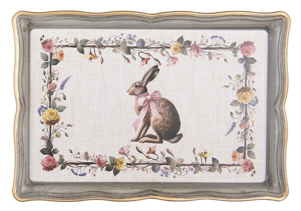 Béžový plastový podnos Easter Whispers Collection – 31x22x2 cm_2