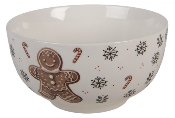 Bílá porcelánová miska na polévku Classic Gingerbread Magic – 500 ml_1
