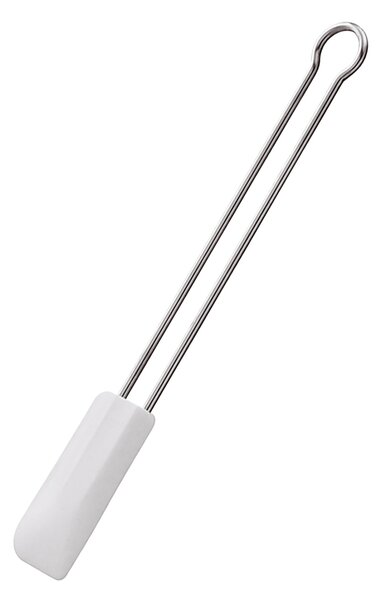 Silikonová stěrka bílá 20 cm - RÖSLE (Silikonová špachtle bílá nerez - RÖSLE)