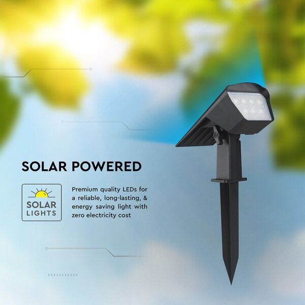 LED Solární svítidlo 2v1 LED/1,3W/3,7V 3000/4000/6400K IP65 1200 mAh
