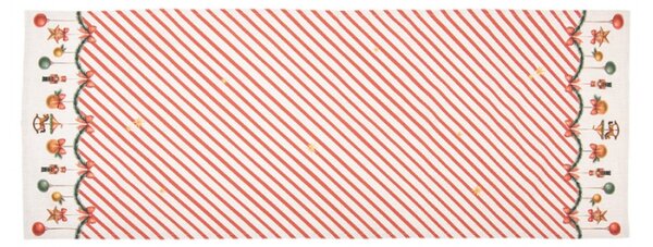 Béžový bavlněný běhoun na stůl – 50x140 cm_1