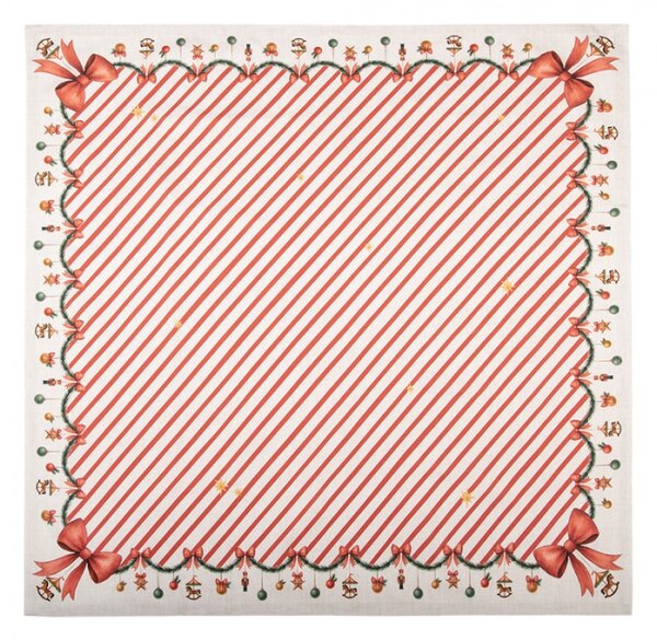 Béžový bavlněný ubrus – 100x100 cm_1