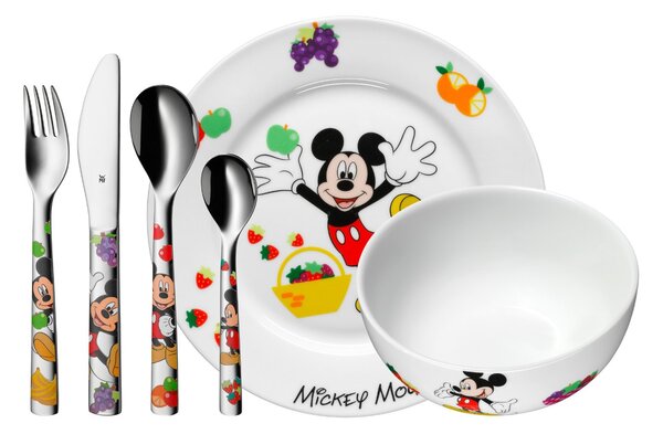 Dětský příbor 6-dílný set Mickey Mouse - WMF (Jídelní příbor pro děti 6ks Mickey Mouse - WMF)