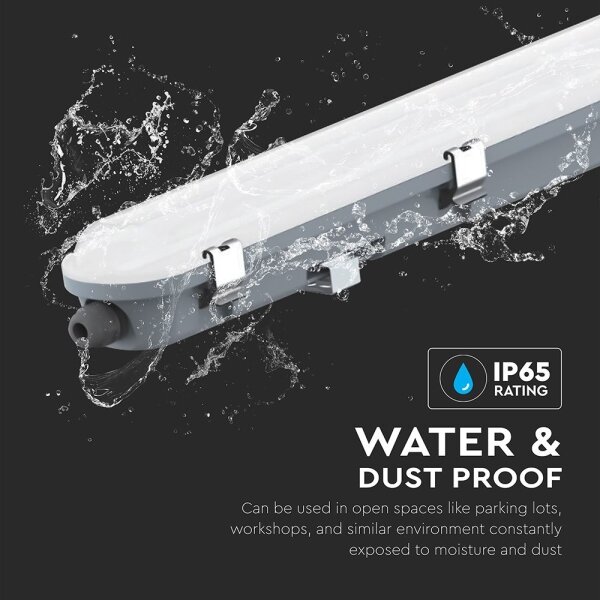 LED Technické zářiv svítidlo s nouz modul LED/36W/230V 6500K IP65 2200mAh 120 cm