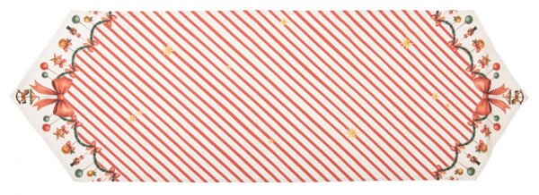 Béžový bavlněný běhoun na stůl – 50x160 cm