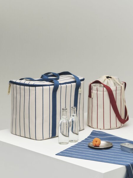 Utěrka Outdoor Market Blue/Beige Stripes – set 2 ks
