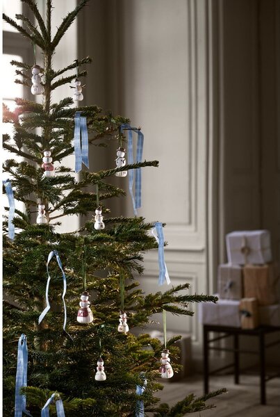 Porcelánová ručně malovaná vánoční ozdoba ø 4 cm Hammershøi Snowman – Kähler Design