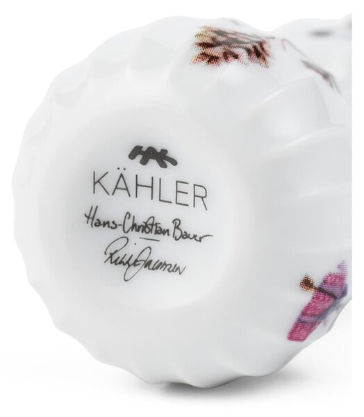 Porcelánová ručně malovaná vánoční ozdoba ø 4 cm Hammershøi Snowman – Kähler Design