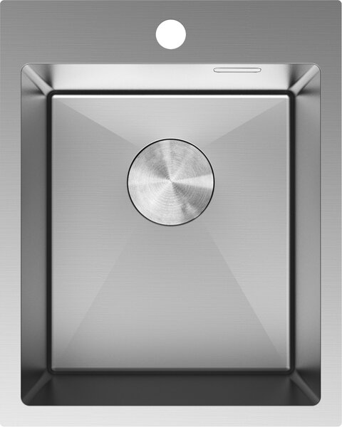 Mexen Solix, 1-komorový nerezový dřez 400 x 500 mm, broušená ocel, 6406401000-01
