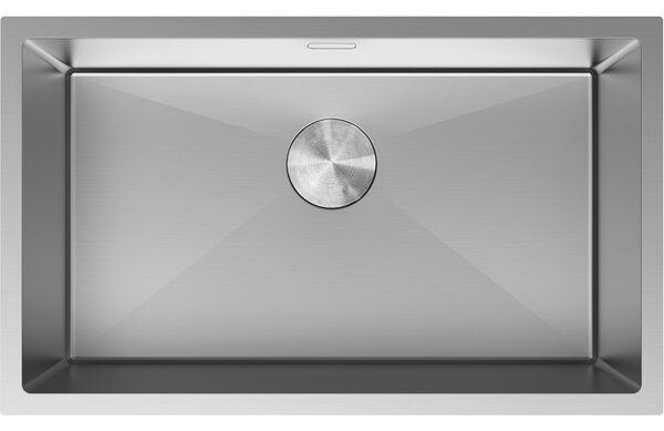 Mexen Trixo, 1-komorový nerezový dřez 750 x 440 mm, broušená ocel, 6415751000-01