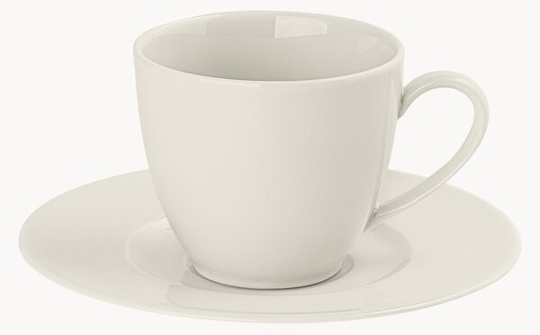 Sada porcelánových hrnků s podšálky Modern, 6 dílů