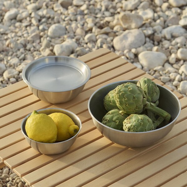 Miska Outdoor Market Steel Ø 16 cm – set 2 ks