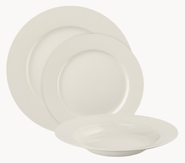 Sada porcelánových talířů Modern, pro 6 osob, 18 dílů