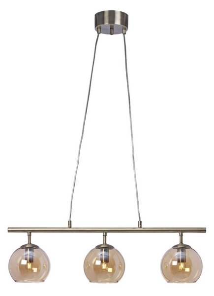 Cottex T2493AA - Lustr na lanku CAPELLA 3xE14/40W/230V kouřová/hnědá