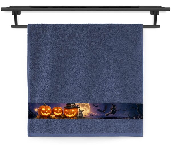 Ručník Veba NORA tisk Halloweenský večer hvězdná obloha Velikost: 50x100 cm