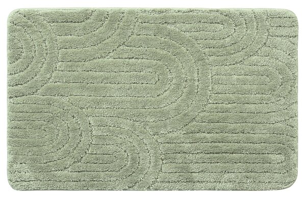 Aqualine Aqualine, RIST koupelnová předložka, 50x80cm, 100% polyester, protiskluz, zelená, NI8594