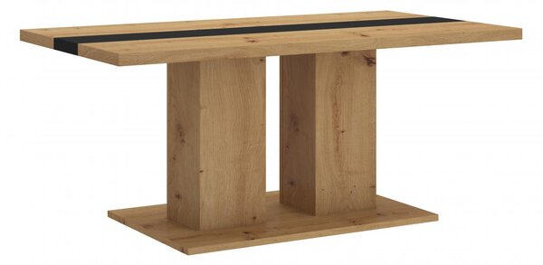 Konferenční stolek Boris artisan - černý pruh
