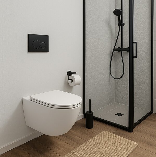 Erga Lily+, závěsná WC mísa 490x370x365mm, Rimless Tornado 2 + toaletní sedátko s pomalým zavíráním, bílá, ERG-V03-LILY-TO2-WH