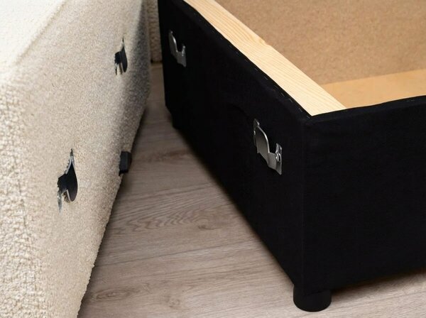 Rozkládací oboustranná sedací souprava do L SMART BOUCLE 232x143 cm, tmavě zelená