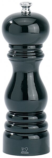 Dřevěný mlýnek na pepř 22 cm černý lesk PARIS - Peugeot