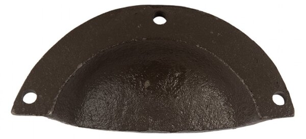 Hnědé kovové madlo – 10x3x4 cm