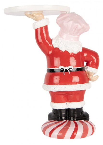 Červená plastová vánoční dekorace Santa Claus – 21x14x27 cm