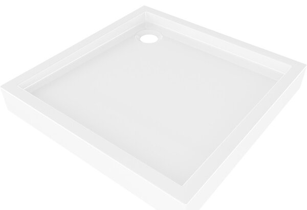Mexen Flow+, čtvercová sprchová vanička 70 x 70 cm, bílá lesklá, 46S107070H