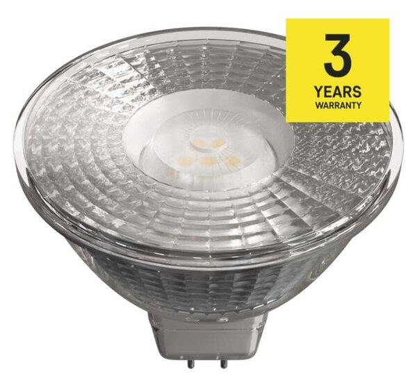 EMOS LED žárovka Classic MR16 / GU5,3 / 4,5 W (28 W) / 380 lm / teplá bílá