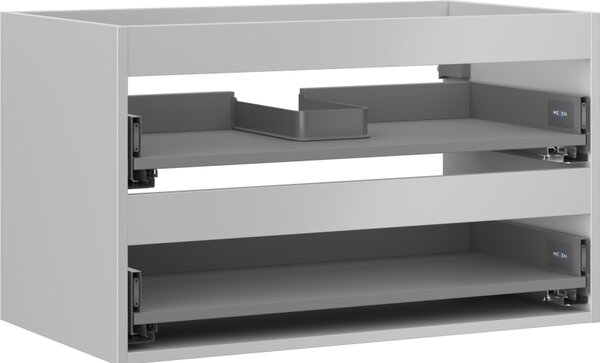 Mexen Box-A, závěsná skříňka 80 cm, 2 zásuvky, matná šedá, 91AX0-0800-470-2-62