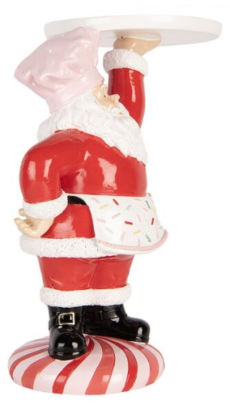 Červená plastová vánoční dekorace Santa Claus – 21x14x27 cm