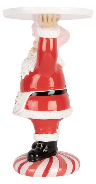 Červená plastová vánoční dekorace Santa Claus – 21x14x27 cm
