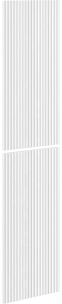 Mexen Mexen, Rýhované čelo pro korpus koupelnové skříňky 35 x 80 cm (2 ks), bílá matná, 91A21-1600-300-2-01