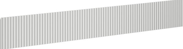 Mexen Mexen, Rýhované čelo pro korpus koupelnové skříňky 120 x 20 cm, šedý mat - 91A20-1200-235-1-62