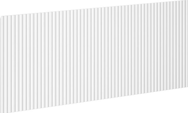 Mexen Mexen, Rýhované čelo pro korpus koupelnové skříňky 80 x 43,5 cm, bílá matná, 91A20-0800-470-1-01