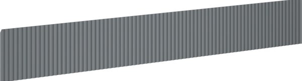 Mexen Mexen, Rýhované čelo pro korpus koupelnové skříňky 120 x 20 cm, grafitová matná, 91A20-1200-235-1-66