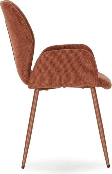 Sada 2 látkových křesel s kovovými nohami, výška 86 cm - SOLA