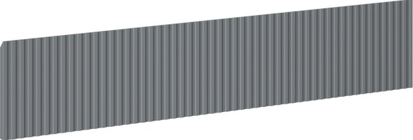 Mexen Mexen, Rýhované čelo pro korpus koupelnové skříňky 80 x 20 cm, grafitová matná, 91A20-0800-235-1-66