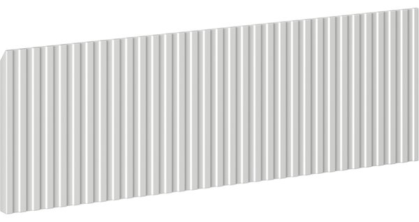 Mexen Mexen, Rýhované čelo pro korpus koupelnové skříňky 60 x 20 cm, matná šedá, 91A20-0600-235-1-62