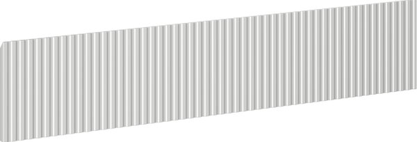 Mexen Mexen, Rýhované čelo pro korpus koupelnové skříňky 80 x 20 cm, matná šedá, 91A20-0800-235-1-62