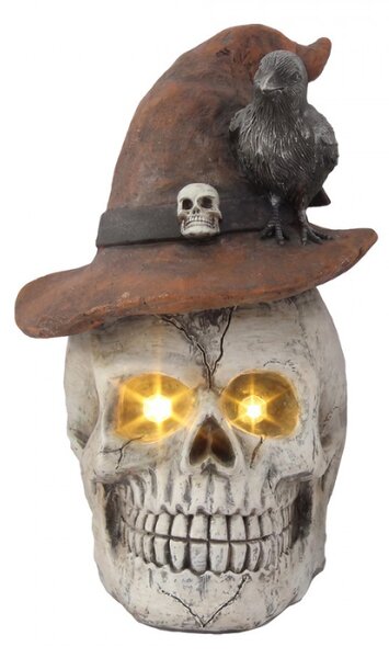 Bílá plastová halloweenská dekorace_15