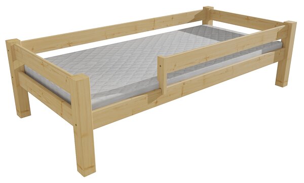 Vomaks Dětská postel 8X8 01C se zábranou Rozměr: 100 x 200 cm, Povrchová úprava: bezbarvý lak