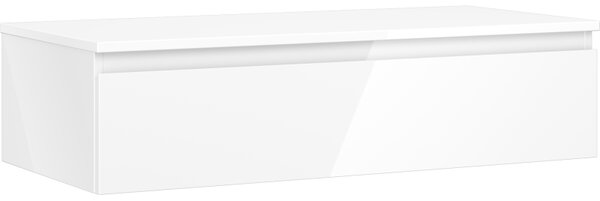 Mexen Orio, koupelnová skříňka 100 cm s horní částí, 1 zásuvka, bílá lesklá, 91A10-10023-1-BFC00